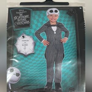 Disney Black and White Jack Skellington Toddler Outfit